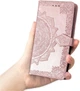 Чехол Vintage для IPhone X книжка с узором кожа PU розовый - изображение 7