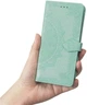 Чехол Vintage для IPhone XR книжка с узором кожа PU бирюзовый - изображение 4