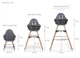 Стілець для годування Childhome Evolu 2 з бампером, natural/anthracite - зображення 9