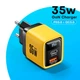 Зарядное устройство Asometech 35W GaN PD 3.0 QC 3.0 Type-C USB Жёлтый (1014-531-00) - изображение 15