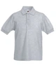 Футболка поло дитяча Fruit of the Loom 65/35 Polo kids 128 см Сірий (063417094128) - зображення 1
