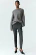 Брюки H&M 751471 36 сірий клітинка - зображення 5