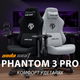 Кресло игровое Anda Seat Phantom 3 Pro Size L Black Fabric (AD18YC-06-B-F) - изображение 4
