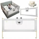 Захисний бар'єр для ліжечка ведмедик Primabobo BM01_SZ180 сірий 180 см Bed Lock кишеня - зображення 2