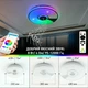Управляемая МУЗЫКАЛЬНАЯ светодиодная люстра ESLLSE SONG R RGB 60Вт 380x70мм Белая - изображение 8