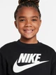 Детский теплый свитшот на флисе Nike K Nsw Club Flc Crew Ls Hbr FD2992-010 137-147 см Black/White (0196606980508) - изображение 7