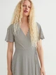 Платье миди летнее женское H&M 061062747 S Белый с черным (6666000322067) - изображение 5