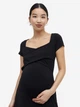 Платье для беременных миди H&M 061184561 S Черное (6666000321930) - изображение 5