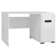 Стол письменный Ацтека BRW (Black Red White) BIU1D1S/8/12 Белый + Белый глянец 120х66х75 см - изображение 3