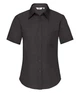 Сорочка жіноча Fruit of the Loom Ladies Poplin Shirt Short Sleeve XL Чорний (065014036XL) - зображення 1