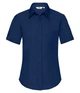 Сорочка Fruit of the Loom Ladies Poplin Shirt Short Sleeve XS 32 Темно-Синій (065014032XS) - зображення 1