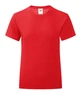 Футболка Fruit of the Loom Girls Iconic T 104 40 Червоний (061025040104) - зображення 1