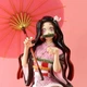 Аниме фигурка Demon Slayer Клинок рассекающий демонов Kamado Nezuko, Незуко с зонтом, 30 см (BDD 0092) - изображение 11