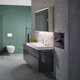 Умывальник подвесной GEBERIT Smyle Square 600x480x165мм прямоугольный белый 500.229.01.1 - изображение 3