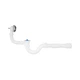 Сифон для ванни Agua BS02 1 1/2"х40/50 мм прямоточний, з переливом - изображение 1
