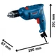 Дриль ударний Bosch Professional GSB 600, 600Вт 3000 об/м, 48000 уд/м, 1.7кг (0.601.1A0.320) - зображення 8