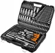 Neo Tools Набір інструментів, 216 од., 1/2", 3/8", 1/4", торцеві головки, ключі, кейс - зображення 1