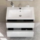 Тумба с умывальником AM.PM X-Joy 80x60x45см подвесная белая MTA-FHX0802WG-WCC0802WG - изображение 3