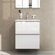 Тумба с умывальником AM.PM X-Joy 55x58x44.8см подвесная белая MTA-FHX0552WG-WCC0552WG - изображение 2