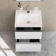 Тумба с умывальником AM.PM X-Joy 55x58x44.8см подвесная белая MTA-FHX0552WG-WCC0552WG - изображение 3