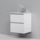 Тумба с умывальником AM.PM X-Joy 55x58x44.8см подвесная белая MTA-FHX0552WG-WCC0552WG - изображение 6