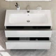 Тумба с умывальником AM.PM X-Joy 100x58x44.8см подвесная белая MTA-FHX1002WG-WCC1002WG - изображение 3