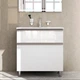 Тумба із умивальником AM.PM X-Joy 80x72.5x44.8см на підлогу біла MTA-FSX0802WG-WCC0802WG - зображення 2