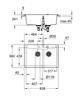 Мийка кухонна Grohe K700, граніт, прямокут., без крила, 838x560x241мм, чаша - 2, врізна/під стільницю, чорний граніт - изображение 5