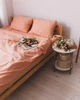 Постільна білизна полуторна Dushka Home Варена бавовна 20504 160х215 см персикова 4722116 - зображення 4
