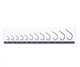 Одинарный крючок OWNER с поводком №12 (0,12мм) 10шт Black Chrome,RL-340-12 - изображение 2