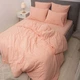 Постельное белье евро Viluta Сатин Wash-51-E 220х200 см светло-персиковое 4723460 - изображение 8