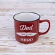 Кухоль для тата Тато ти мій герой - Dad you're my hero 400 мл 12740 (червоний) 4643979 - зображення 1