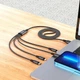 Кабель HOCO Combo 4-in-1 2Lightning+Type-C+Micro USB Super charging cable X76 |1M, 2A| 4758028 - изображение 5