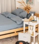 Постільна білизна сімейна Dushka Home Варена бавовна 20487 160х215х2 см сіра 4722099 - зображення 3