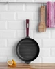 Сковорода-гриль Brizoll Optima-Bordo O2440G-P2 24 см 4431601 - изображение 2