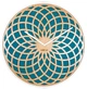 Настенные часы "Sun Small Turquoise" Ø35 см Бирюзовый - изображение 1