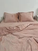 Постільна білизна плюшева євро Dushka Home 20838 200х220 см пудрова 4874237 - зображення 3
