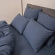 Постельное белье двуспальное Viluta Сатин Wash-41-2 210х175 см синее 4880088 - изображение 8
