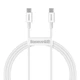 Кабель Baseus Type-C Superior Series Fast Charging Data Cable 100W 1m, White (CATYS-B02) 4774181 - зображення 1