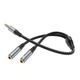 Кабель HOCO 2-in-1 3.5 headset audio adapter cable UPA21 (male to 2female) |0.25M| 4758091 - изображение 8