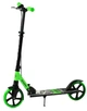 Самокат двухколесный Best Scooter, колеса PU, 1 амортизатор, с ручным тормозом, зажим руля. Black and Green - изображение 1