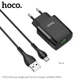 Мережевий зарядний пристрій Hoco Micro USB кабель Glorious charger set C72Q | 1USB, QC3.0/FCP/AFC, 3A, 18W| - зображення 2