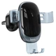Автодержатель для смартфона Hoco H7 Gravity Car Holder 4.7-7" в решетку дефлектор Серый - изображение 4