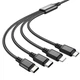 Кабель HOCO Combo 4-in-1 2Type-C+Lightning+Micro USB Super charging cable X76 |1M, 2A| 4758027 - изображение 9