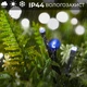 Гирлянда нить 14м на 161 LED лампочек светодиодная черный провод 8 режимов работы Синий M300LEDBL - изображение 3