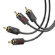 Аудіо кабель Hoco UPA29 2RCA to 2RCA 1.5m (тюльпан-тюльпан) Чорний - зображення 7