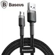 Кабель USB Baseus Cafule MicroUSB 1.5A 2m, Gray+Black (CAMKLF-CG1) 4772326 - изображение 1