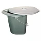 Ведро туалетное с крышкой Werk W-3000 16 л серое 4714562 - изображение 1