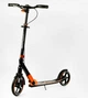 Двухколесный складной самокат Best Scooter, фонарик, амортизатор. Black and orange (113216) 4490777 - изображение 1