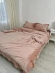 Постельное белье плюшевое семейное Dushka Home 20839 160х215х2 см пудровое 4874238 - изображение 1
